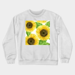 Sunflowers watercolor Crewneck Sweatshirt